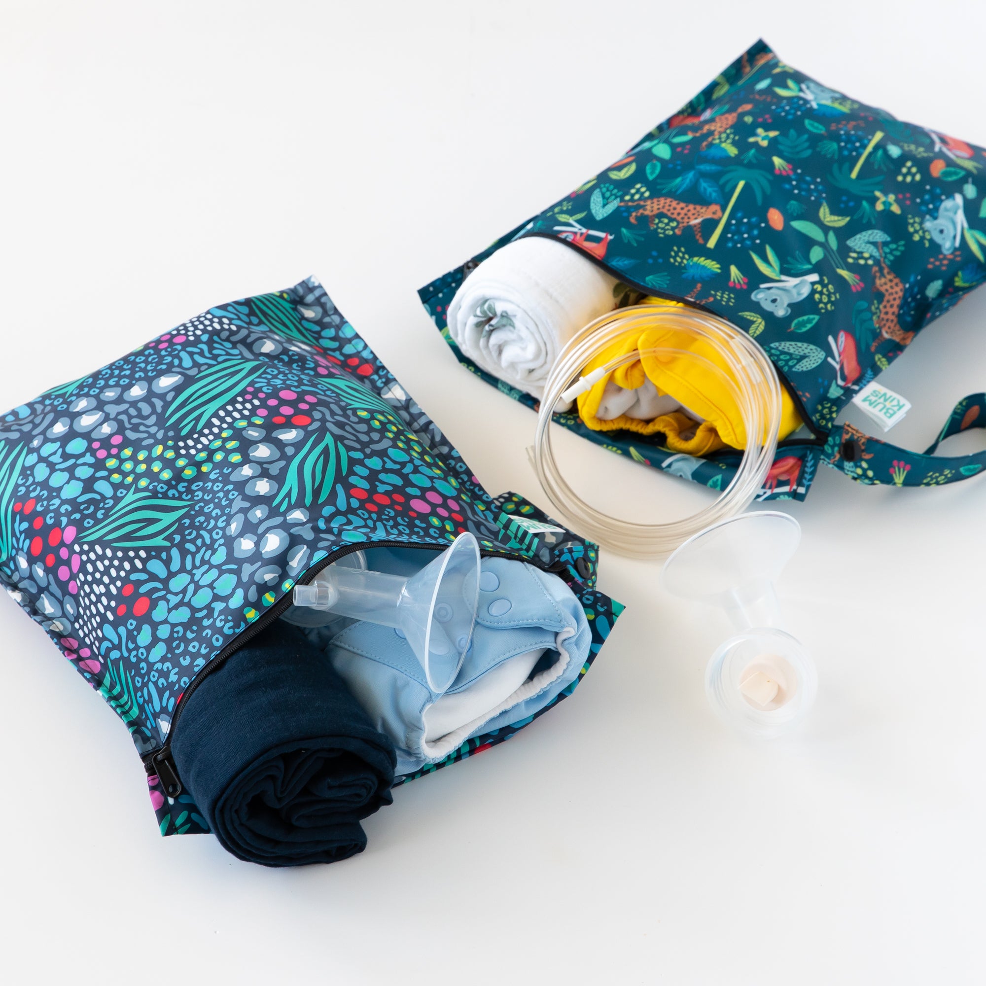 Wet Bag 2 Pack: Jungle + Animal Prints