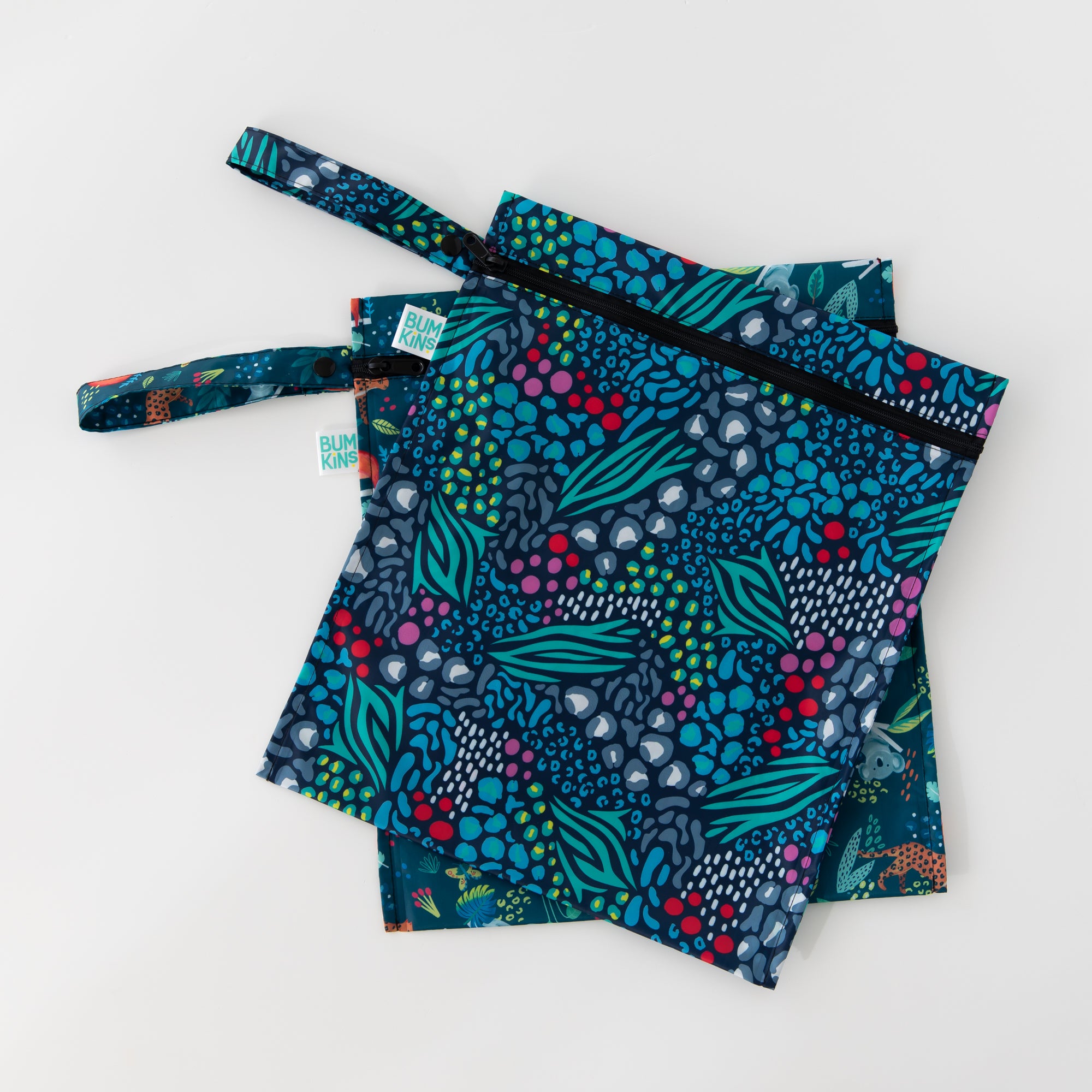 Wet Bag 2 Pack: Jungle + Animal Prints