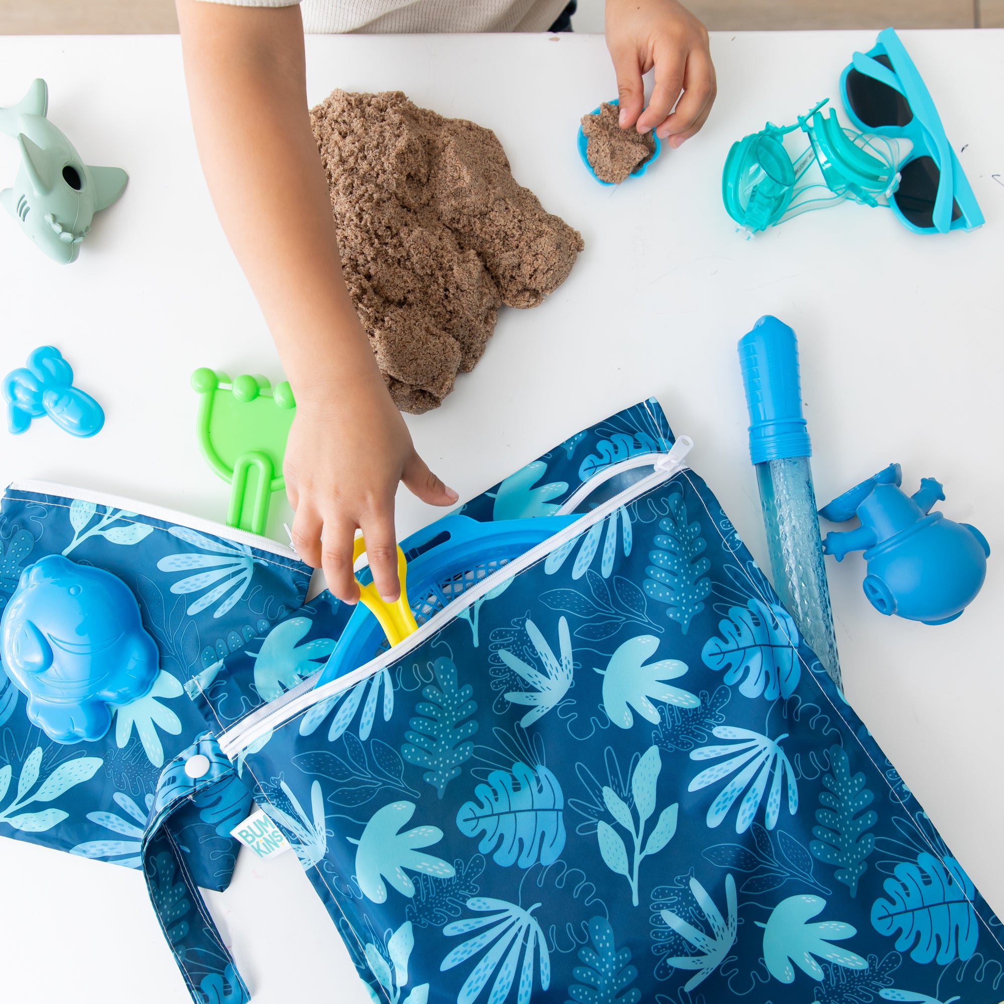 Wet Bag: Blue Tropic