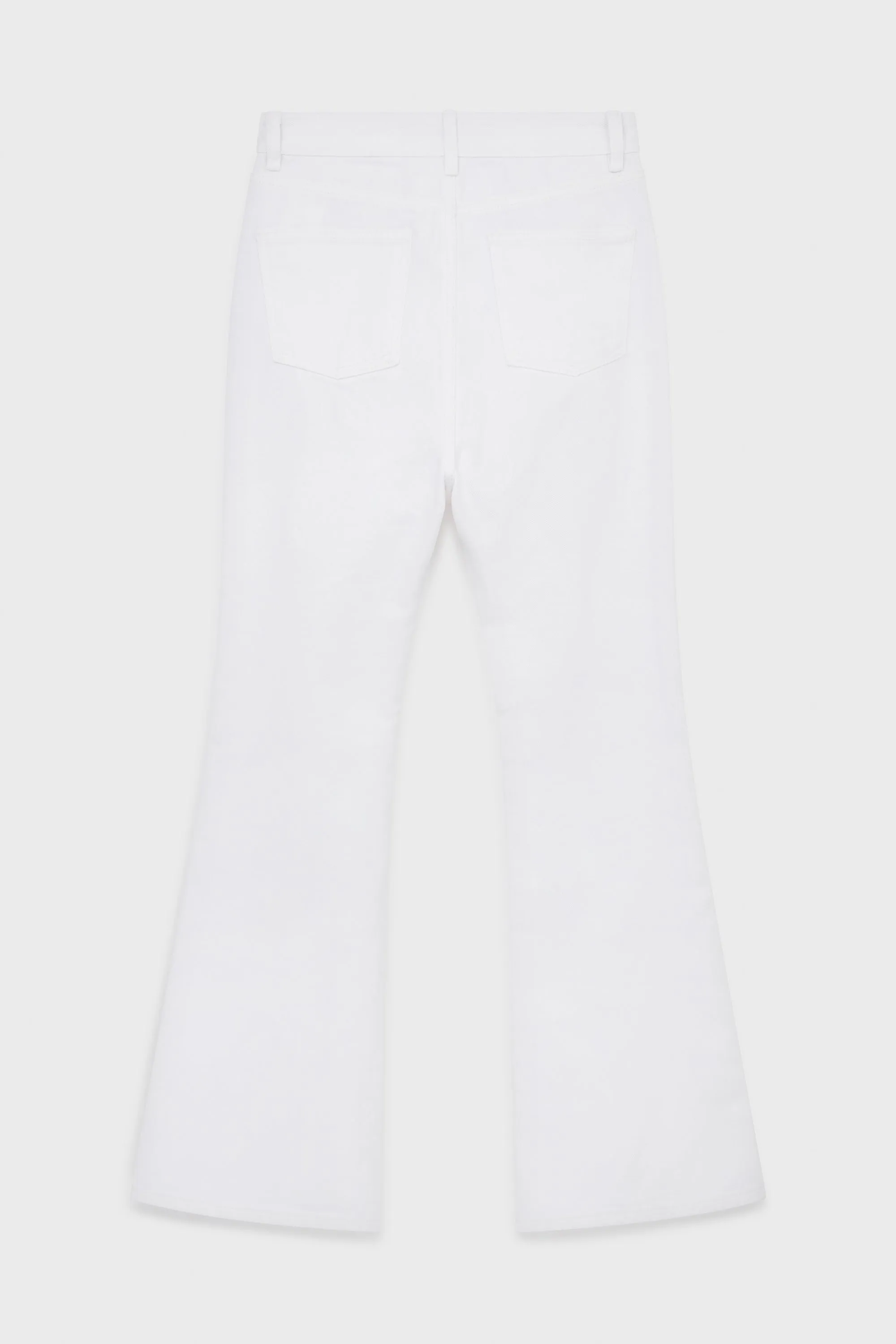 WHITE FLARED JEANS