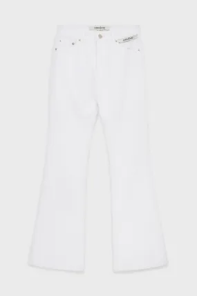 WHITE FLARED JEANS