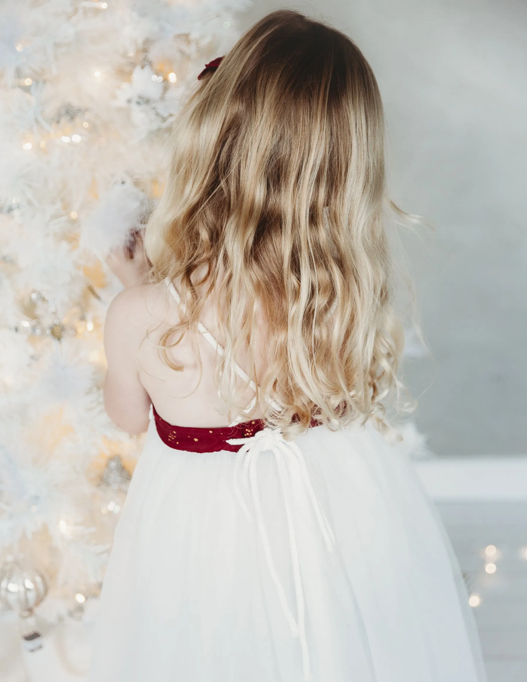 Willa Linen Tutu Dress - Golden Stars