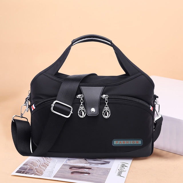 Women Crossbody Bags Large-Capacity Oxford Cloth Sling Crossbody Bag Waterproof Anti-Theft Female Travel Shopper Mommy Hand Bag 