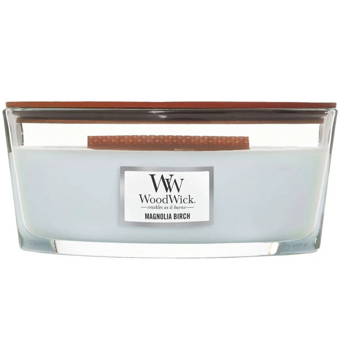 WoodWick Magnolia Birch Candle Crackles As It Burns Ellipse Hearthwick