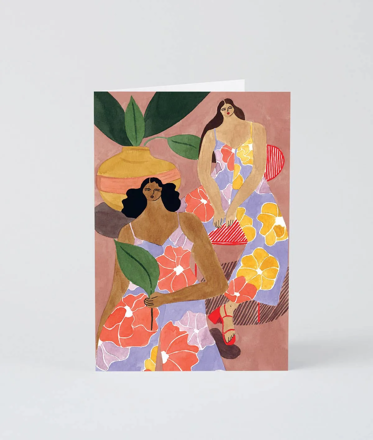 Wrap - 'Floral Girls' Art Card