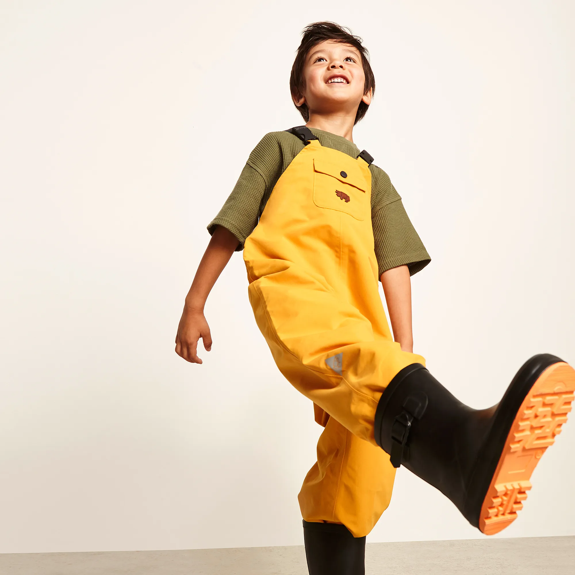 Yellow Waterproof Dungarees