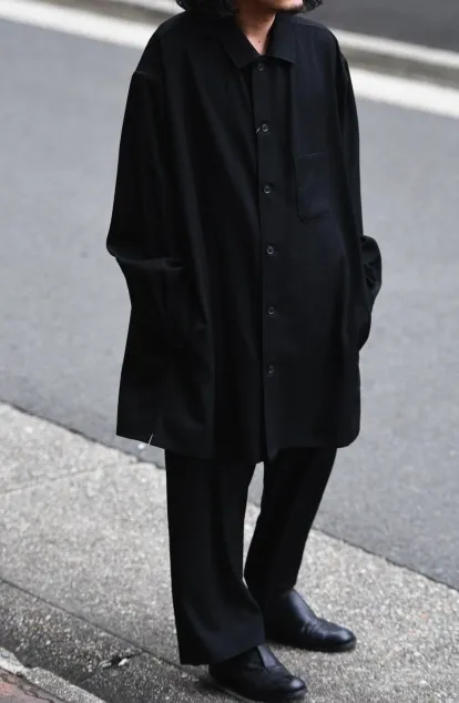 Yohji Yamamoto  |Unisex Wool Street Style Plain Designers Shirts