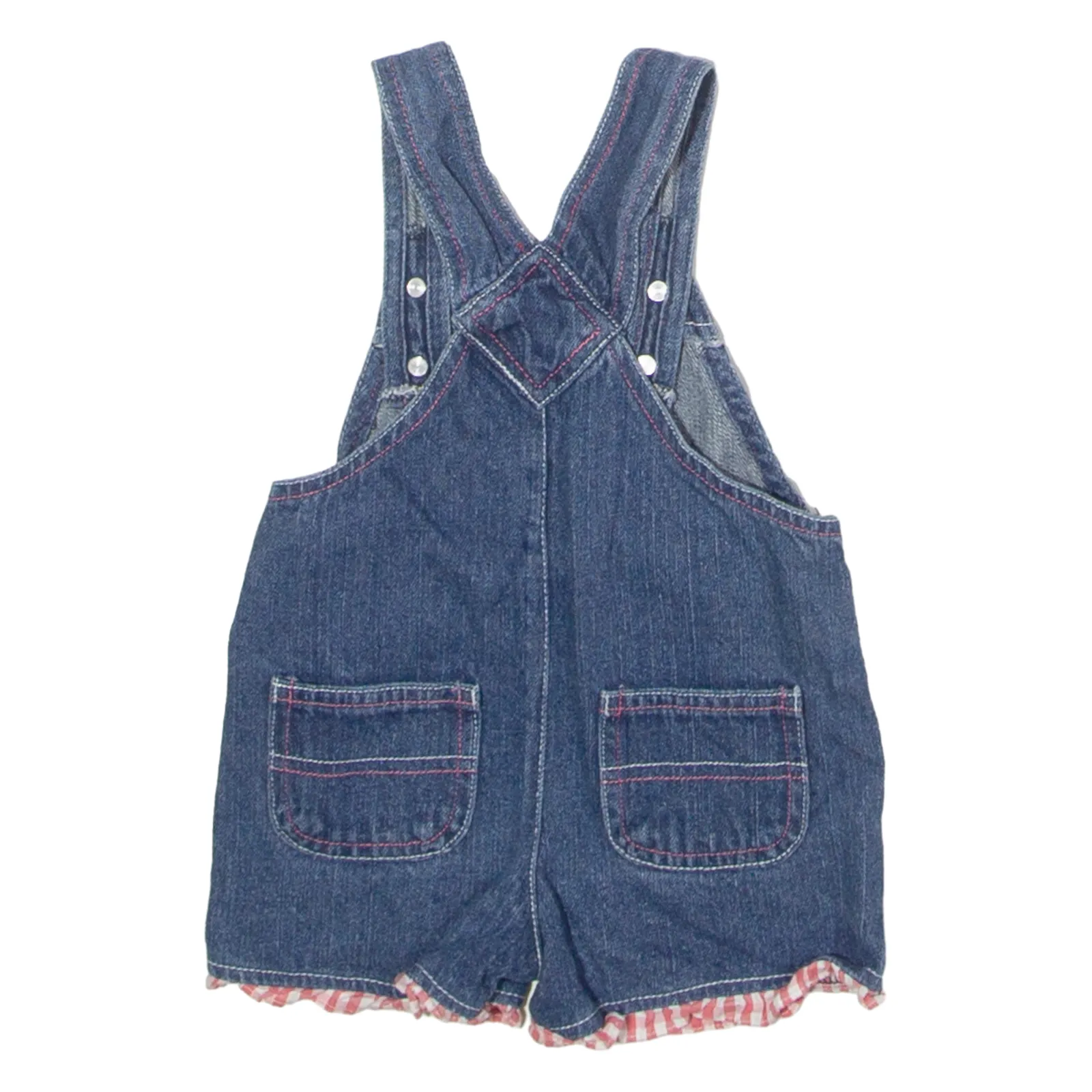 YOUNG HEARTS Girls Dungarees Blue Regular Denim 90s 2-3Y W20 L1