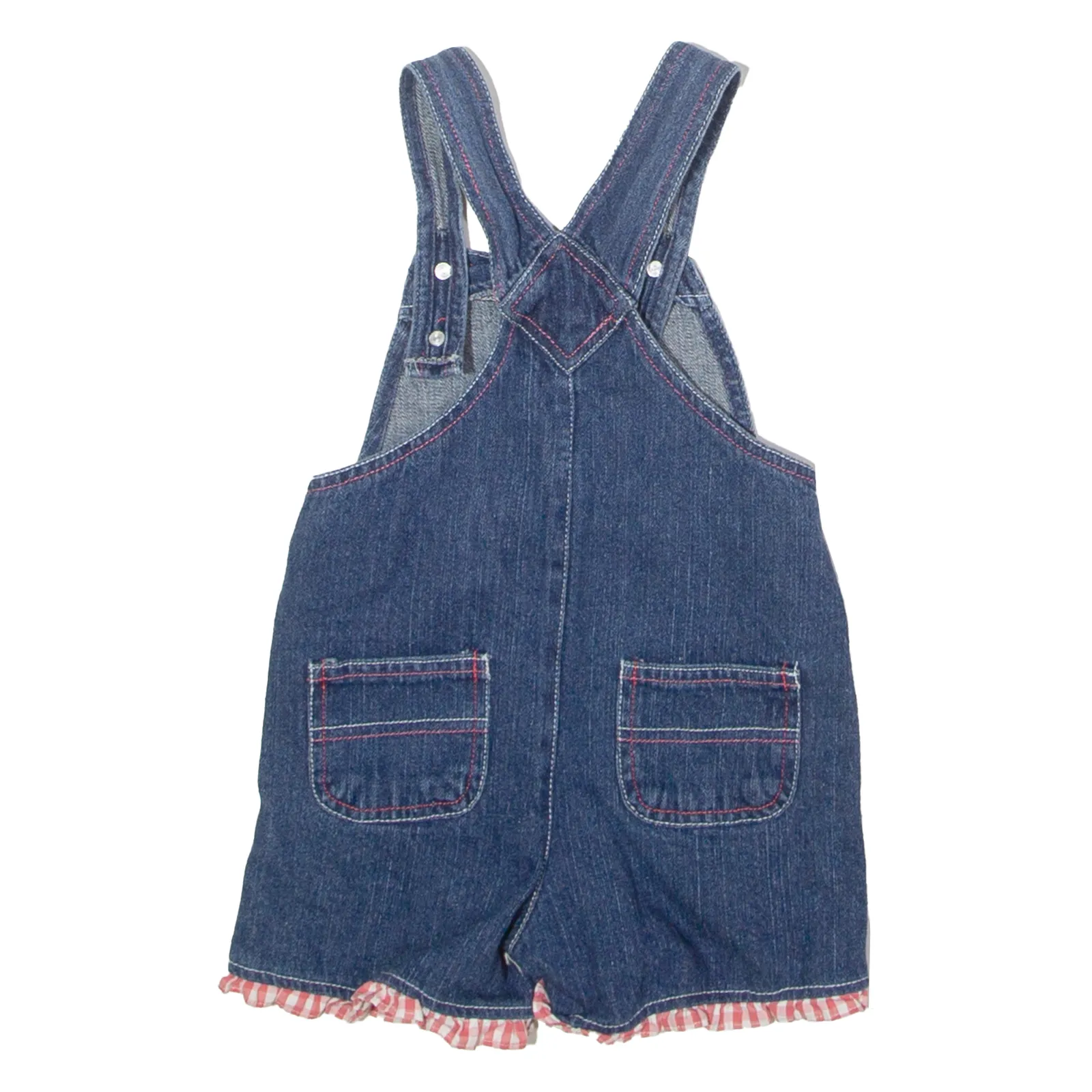 YOUNG HEARTS Girls Dungarees Blue Regular Denim 90s 5-6Y W20 L3