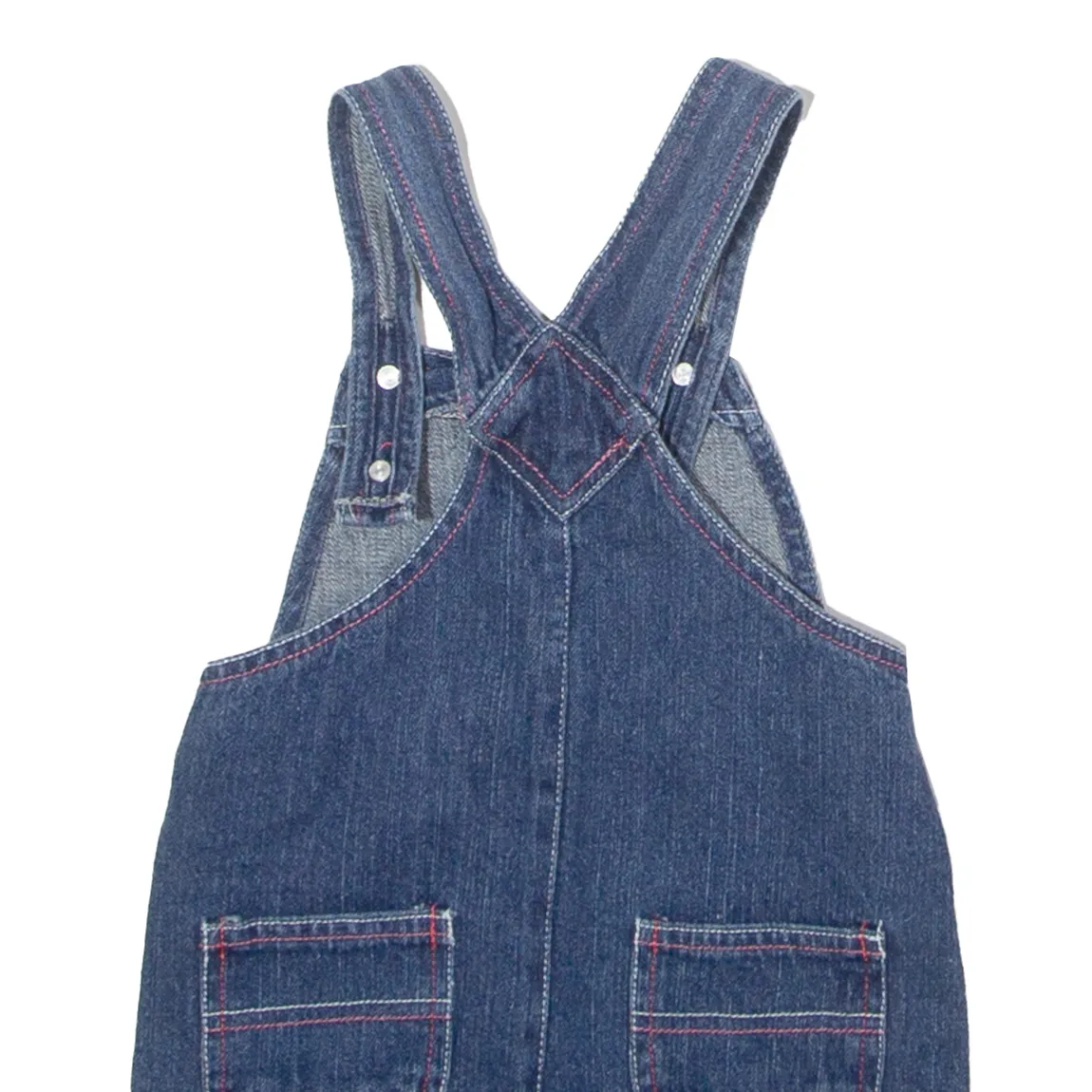 YOUNG HEARTS Girls Dungarees Blue Regular Denim 90s 5-6Y W20 L3