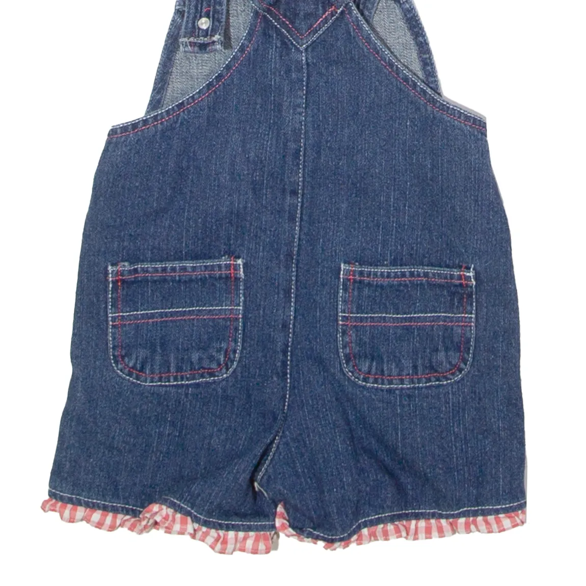 YOUNG HEARTS Girls Dungarees Blue Regular Denim 90s 5-6Y W20 L3