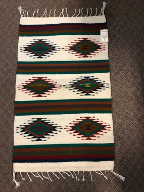 Zapotec handwoven wool mats, approximately 21” x 43” ZP4