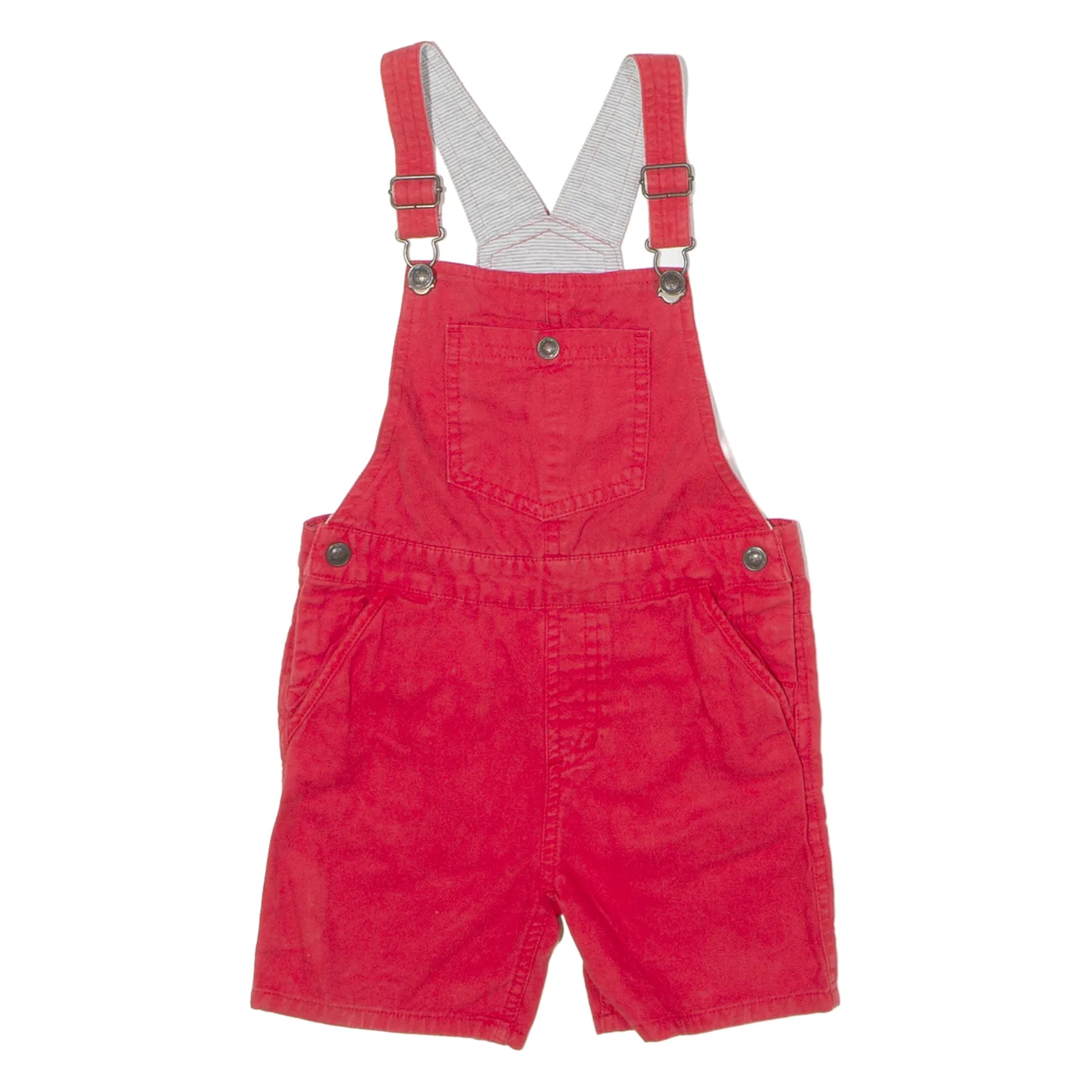 ZARA Boys Dungarees Red Regular Twill 2-3Y W22 L3