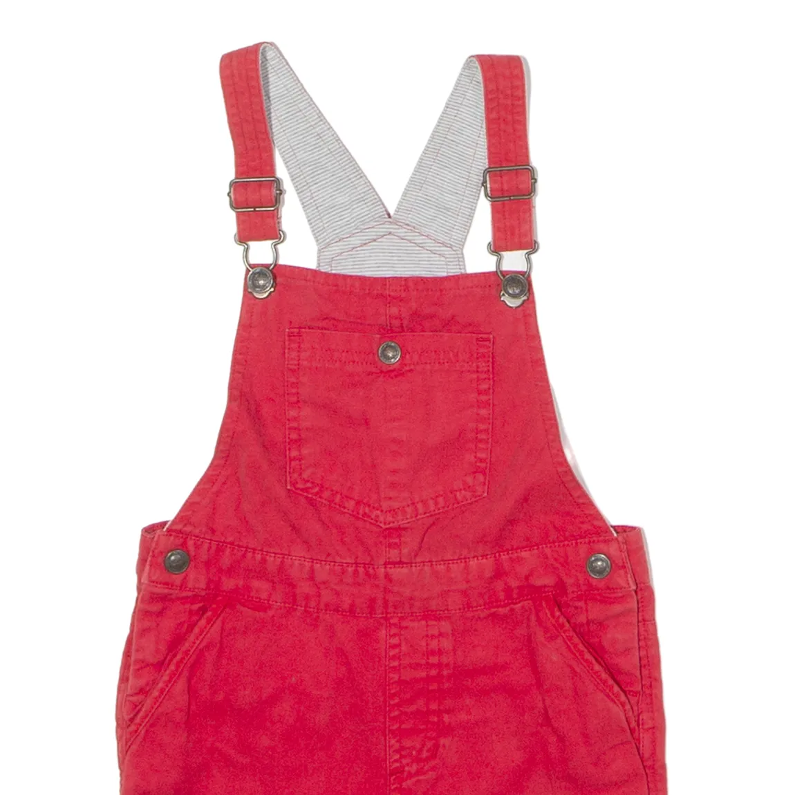 ZARA Boys Dungarees Red Regular Twill 2-3Y W22 L3