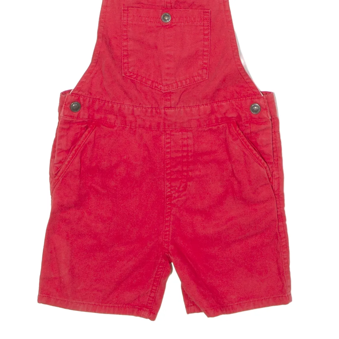 ZARA Boys Dungarees Red Regular Twill 2-3Y W22 L3