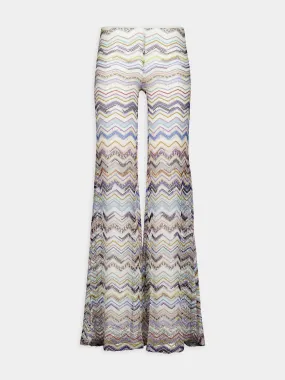 Zigzag Flared Trousers