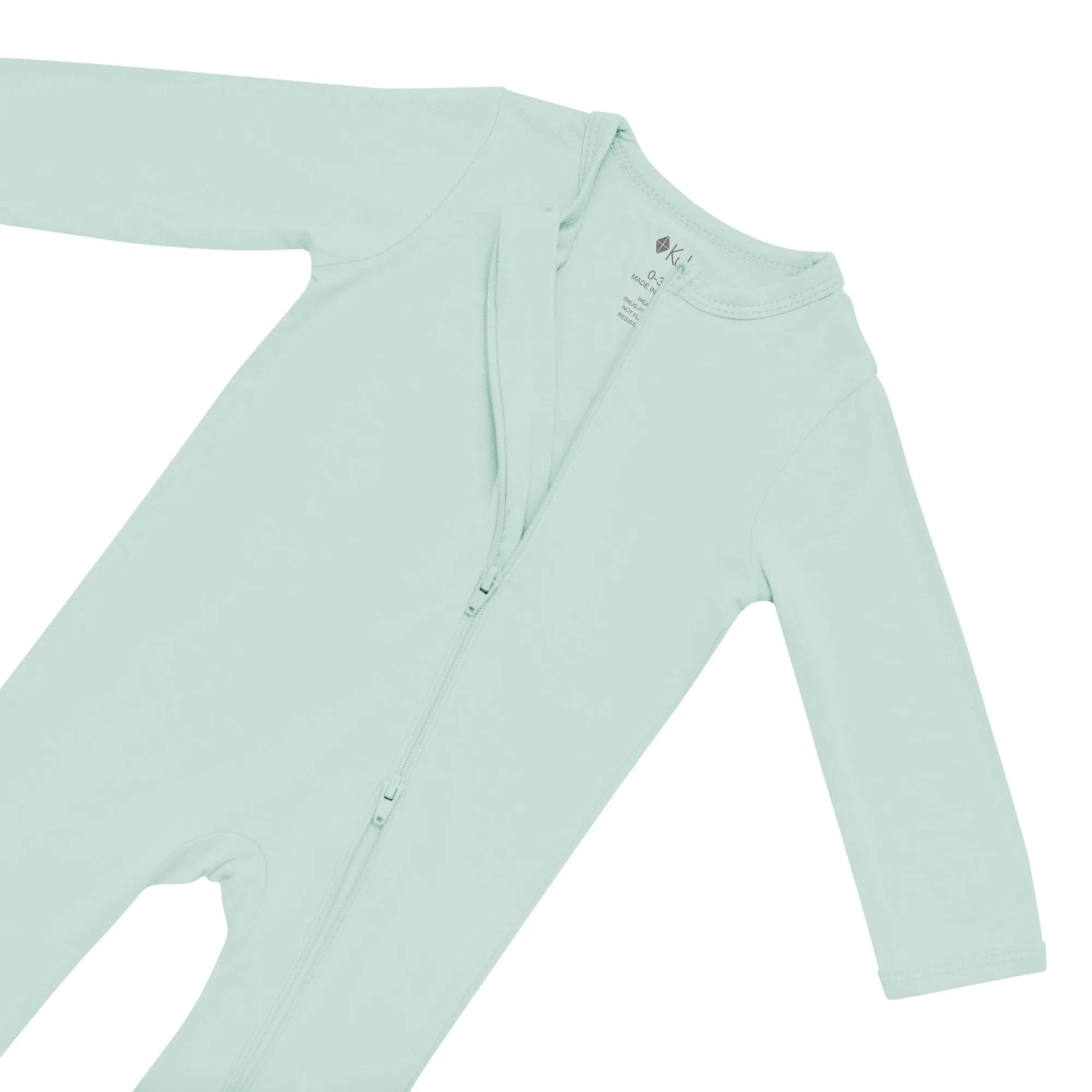 Zippered Romper in Sage