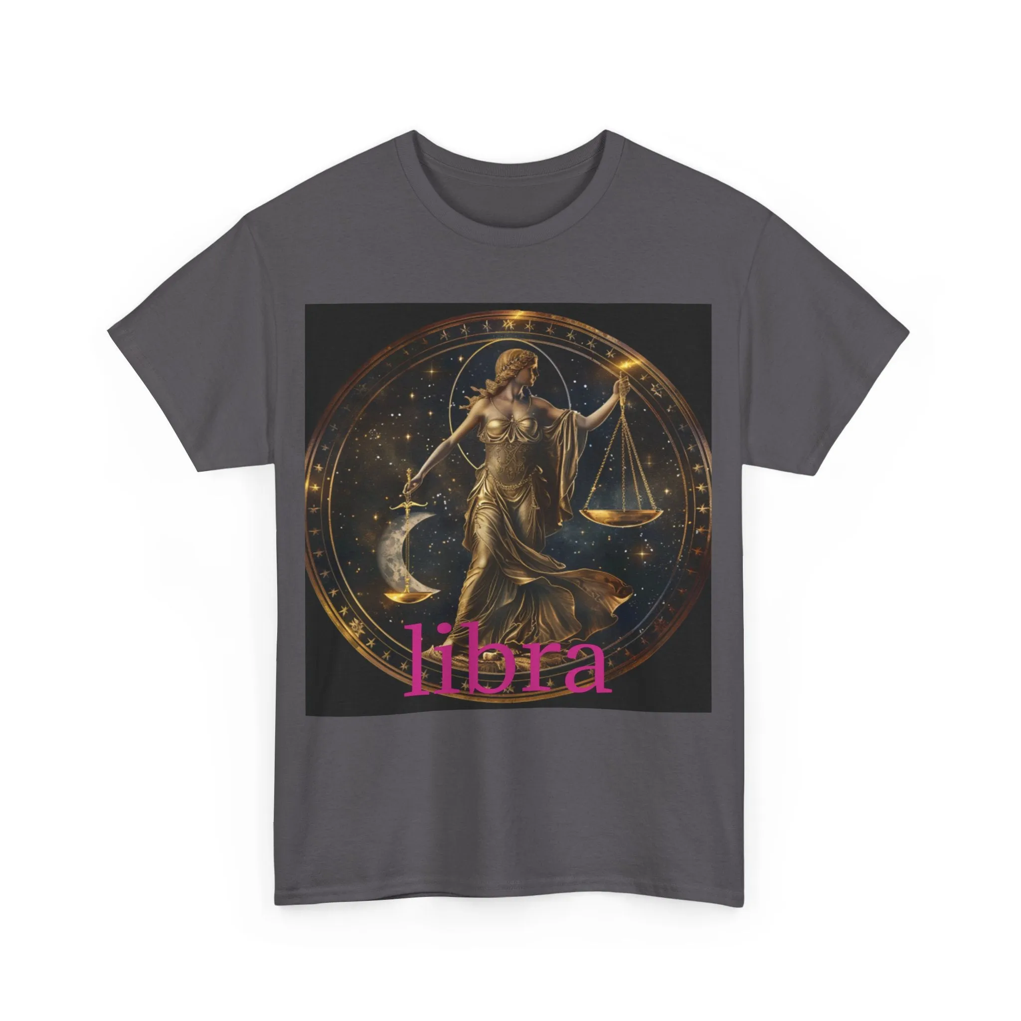 Zodiac Libra Unisex Heavy Cotton Tee