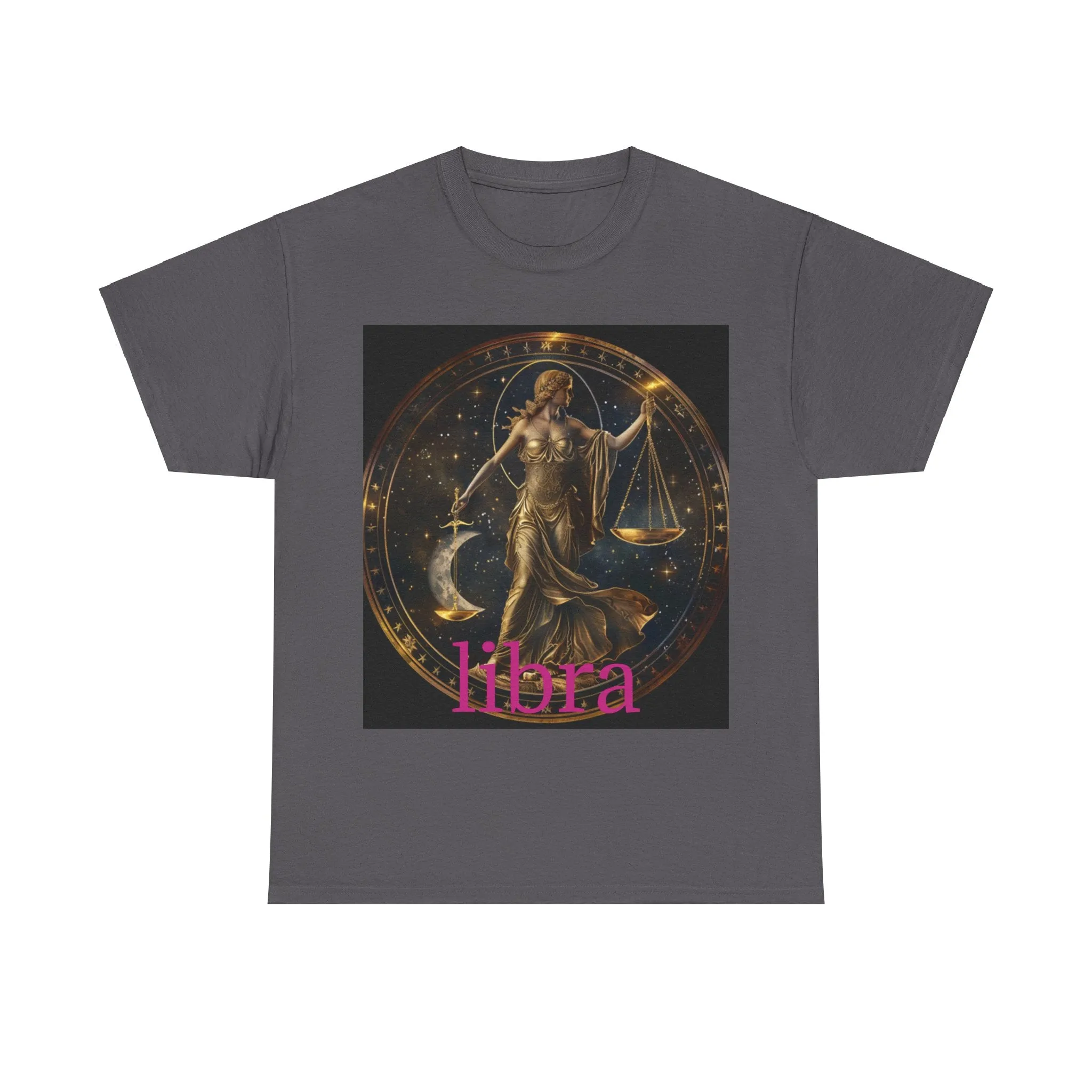 Zodiac Libra Unisex Heavy Cotton Tee