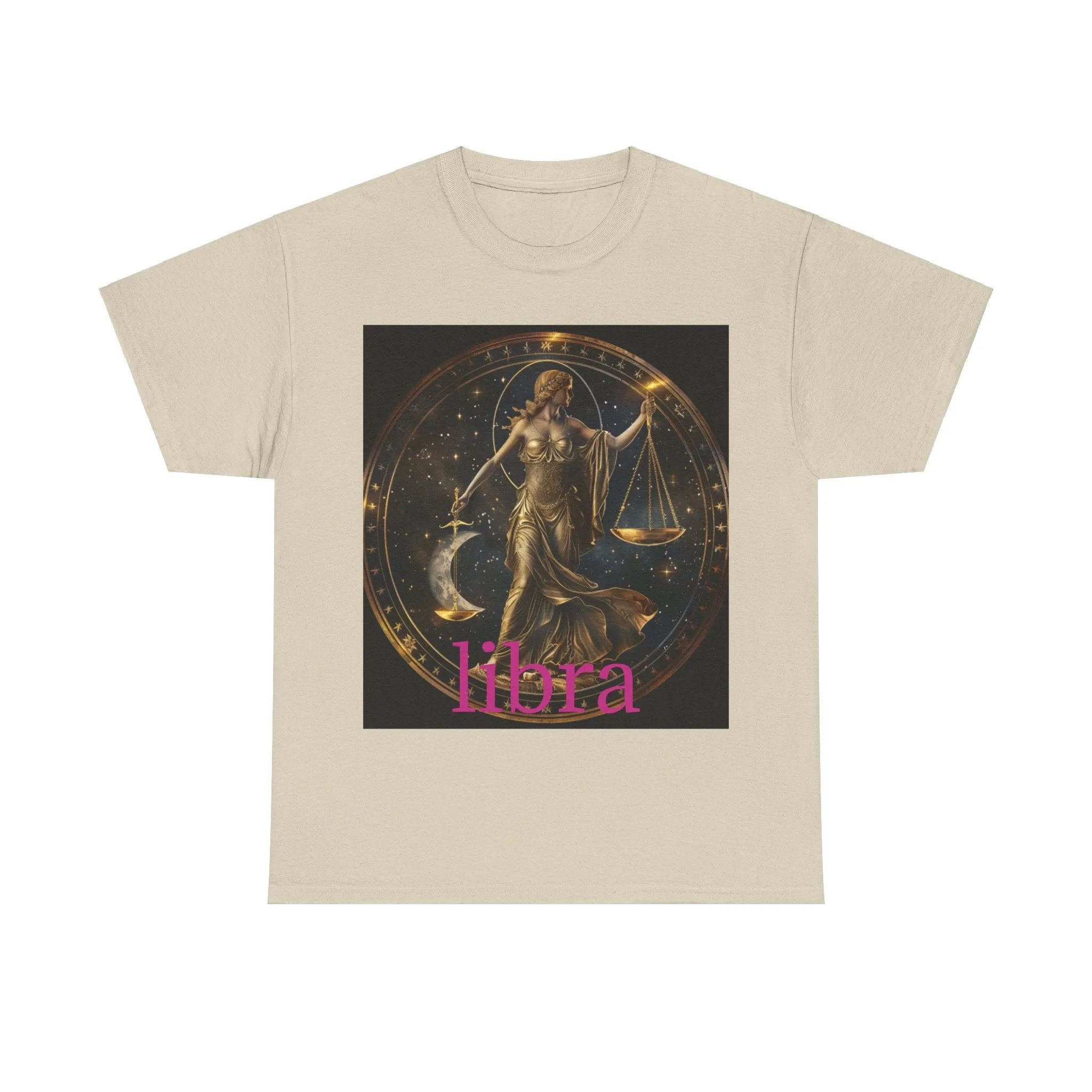 Zodiac Libra Unisex Heavy Cotton Tee